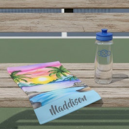Island Tropical Beach Sunset Name Sports