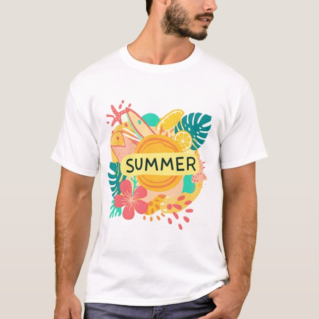 "Island Vibes: Diseño de camisetas de verano (Anverso)