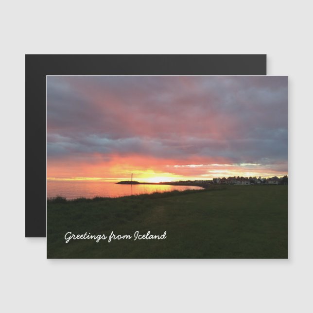 Islandia - imán (Anverso/Reverso)