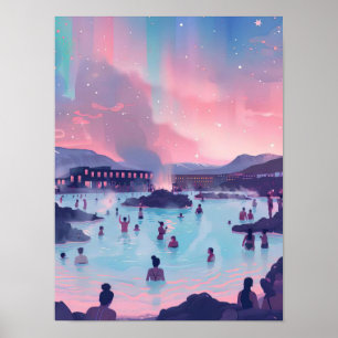 Islandia Impresión Ilustración de Islandia Impresi