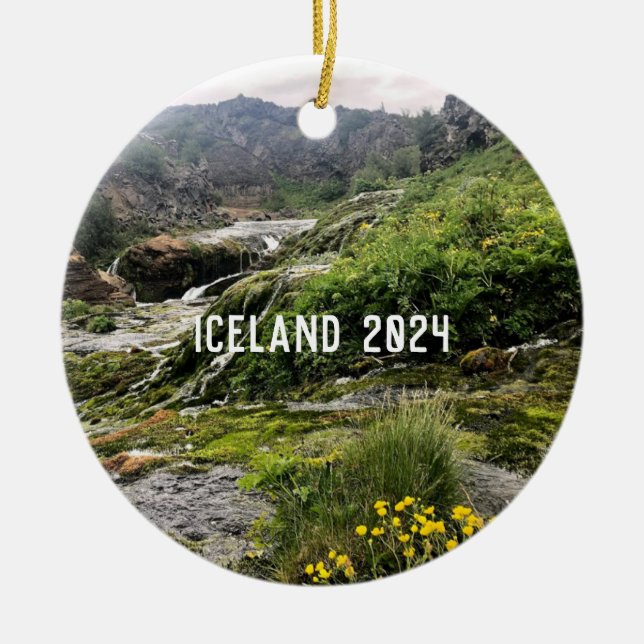Islandia - ornamento cerámico (Frente)