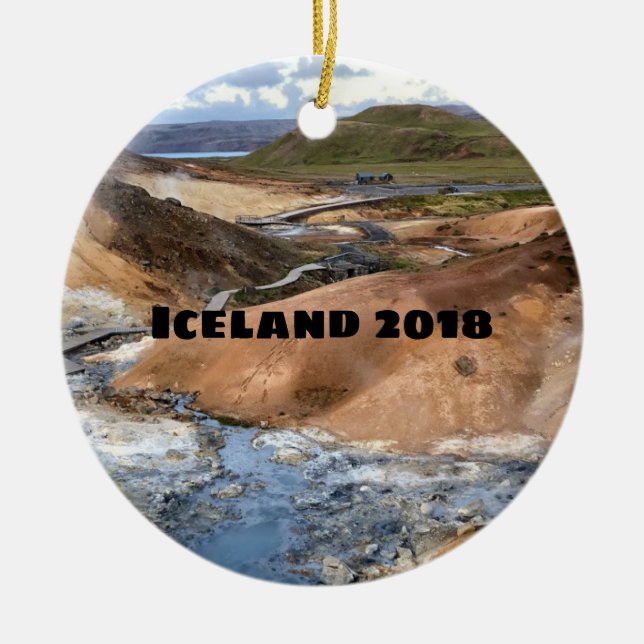Islandia - ornamento de cerámica (Frente)