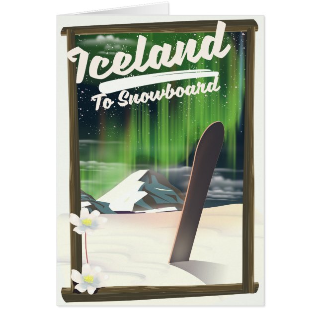 Islandia para hacer snowboard (Frente)