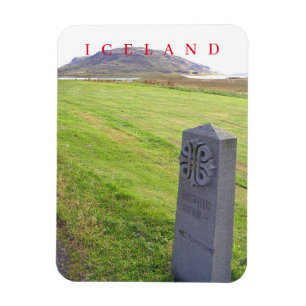 Islandia Thingvellir señal de la carretera imán de