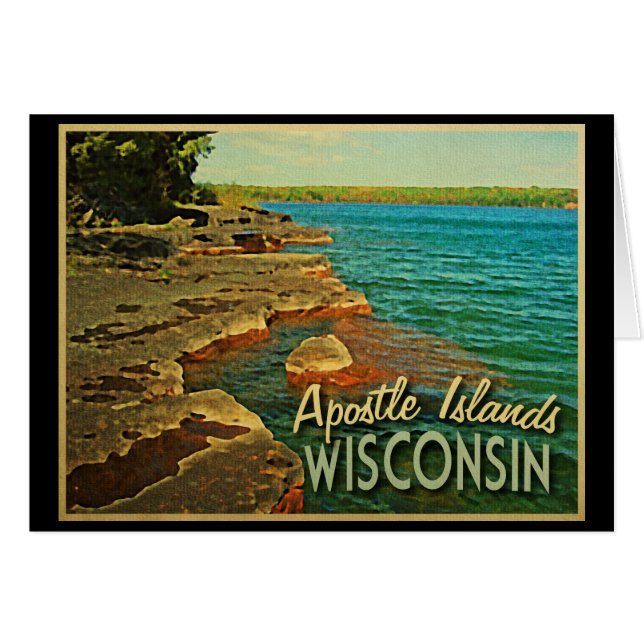Islas Apostle Wisconsin (Anverso (Horizontal))