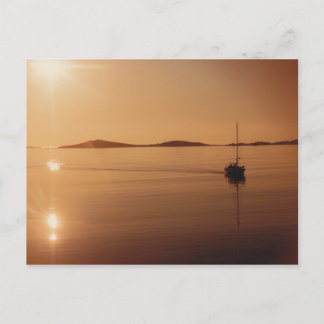 Islas de la postal del atardecer con gentileza