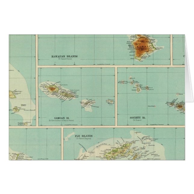 Islas de Oceanía (Anverso (Horizontal))