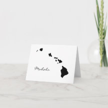 Islas Hawái - Tarjetas de agradecimiento