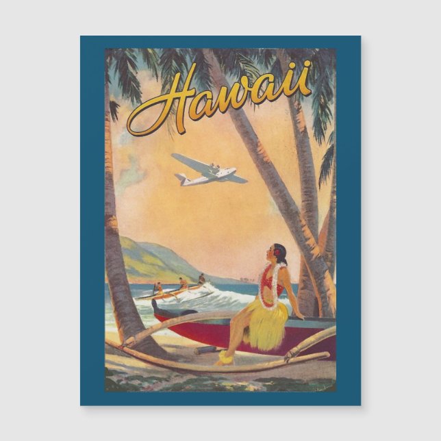 Islas Hawaianas Vintage Viajes Aloha Pacífico (Anverso)