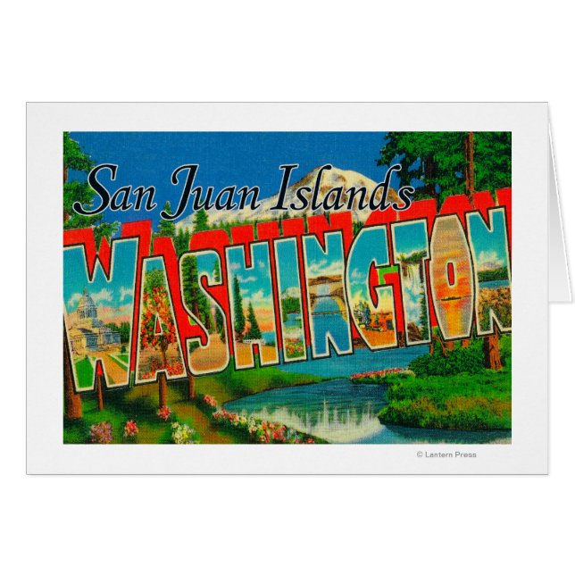 Islas San Juan, WashingtonLarge Letter (Anverso (Horizontal))