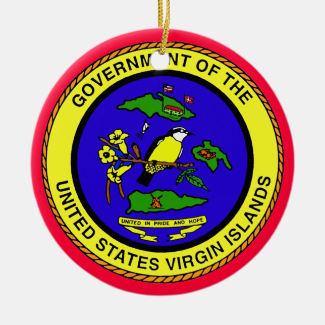 Islas Vírgenes * ornamento del navidad (Frente)