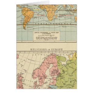 Isotérmico, vientos Religiones Europa