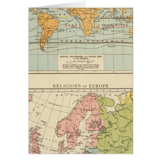 Isotérmico, vientos Religiones Europa (Frente)