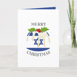 ISRAEL FLAG Pudding festivo Navidad