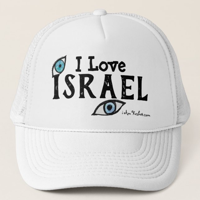 Israel Gorra de ojos malvados, Israel regalo Sombr (Anverso)