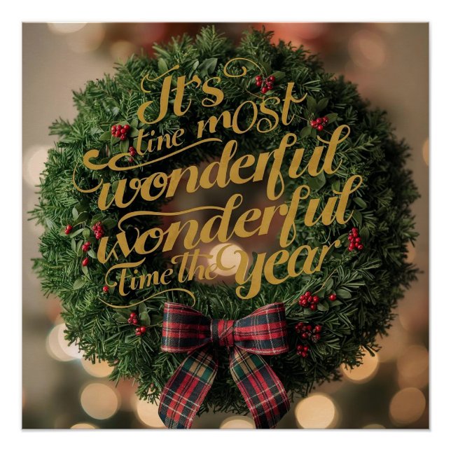 “It’s the most wonderful time of the year” Poster (Anverso)