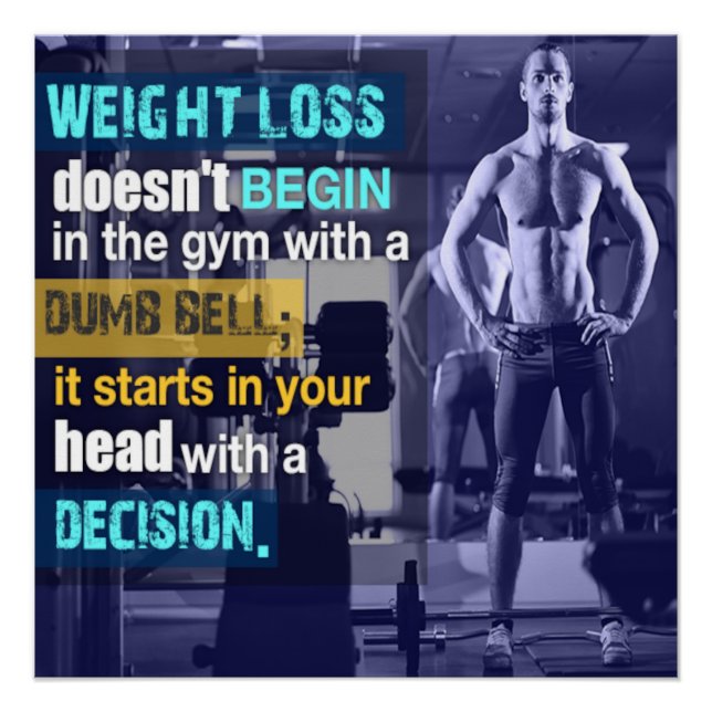 It Starts in Your Head Motivational Poster (Anverso)