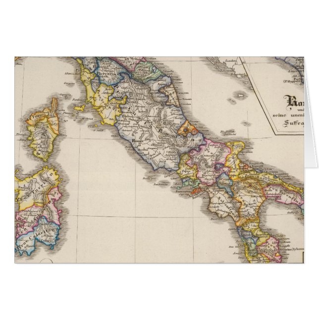 Italia a su división eclesiástica (Anverso (Horizontal))