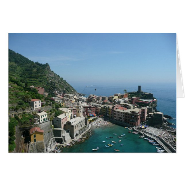 Italia, Cinque Terre, Riviera italiana, Vernazza (Anverso (Horizontal))