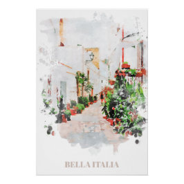 ** Italia Italia Poster artístico de las plantas A