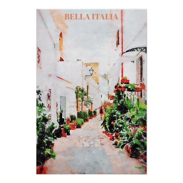 ** Italia Italia Poster de cerámica de plantas de  (Anverso)