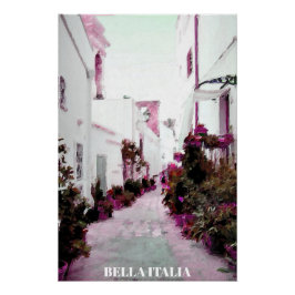 ** Italia Italia Poster de pintura al aceite de la