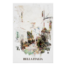 ** Italia Italia Poster de plantas de la calle AP1