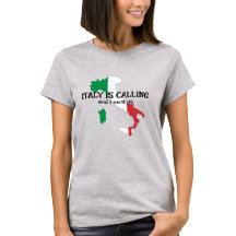 Italia llama camiseta de diseño