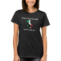 Italia llama camiseta de diseño