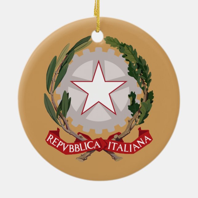 Italia - ornamento de cerámica del navidad (Atrás)