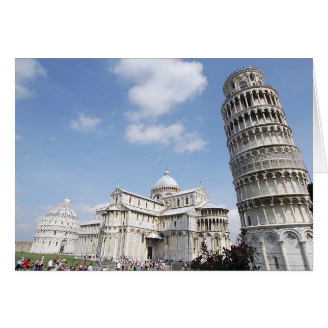 Italia, Pisa Catedral, baptisterio y inclinación (Anverso (Horizontal))