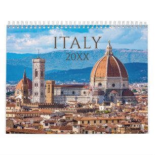 Italia Roma Florencia Venecia Calendario del Muro 