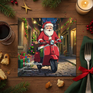 Italia Roma Santa Claus Vespa Navidad 