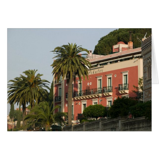 ITALIA, Sicilia, TAORMINA: Hotel Schuler (Anverso (Horizontal))