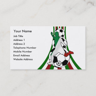 Italia, tarjetas de visita del coche del fútbol