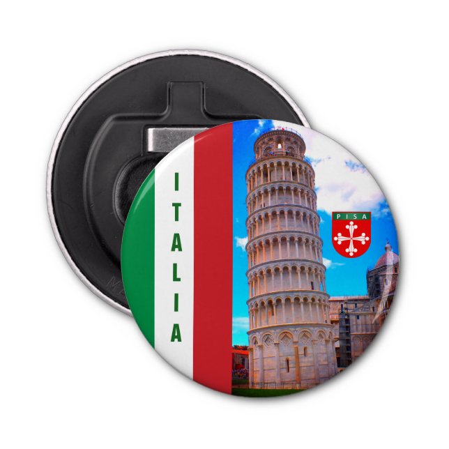 Italia | Torre inclinada del abridor de botellas d (Anverso)