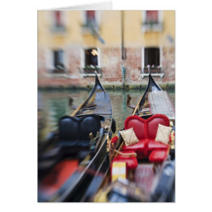 Italia, Venecia, enfoque selectivo de góndola en e