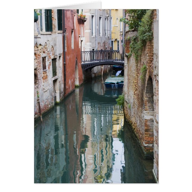 Italia, Venecia, reflexiones y un pequeño puente d (Frente)