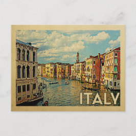 Italia Venecia Viaje con tarjeta postal