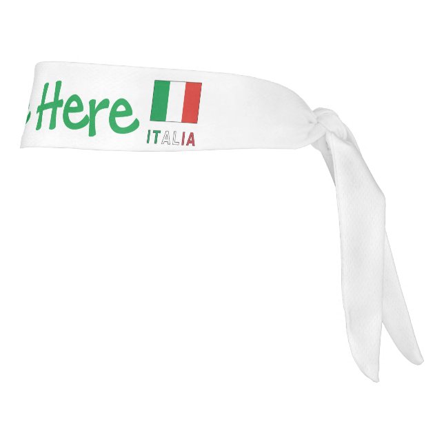 Italia y Bandiera Italiana Personalización Verde (Girar 90)