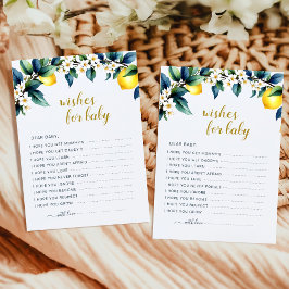 Italian Lemon Wishes for Baby Card | Ciao Baby