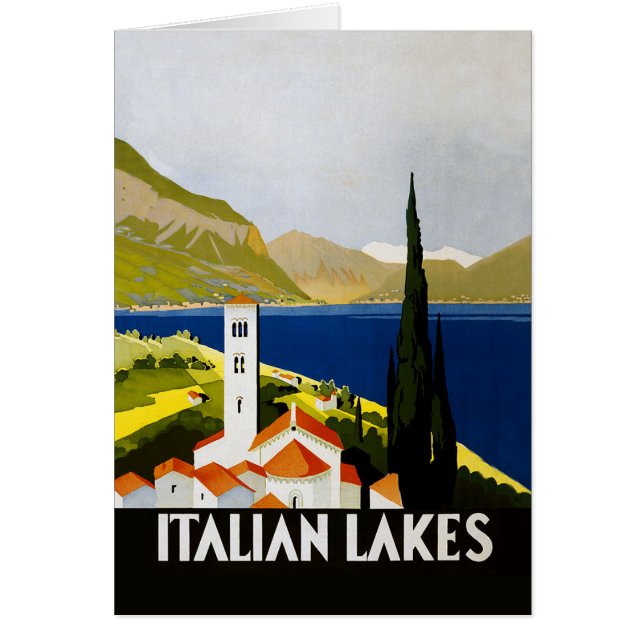 Italiana Lakes Vintage Travel Italia (Frente)