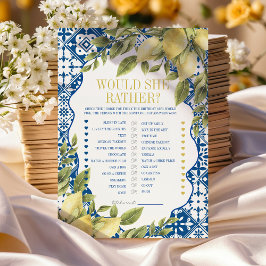 Italiana Ltalia Prefiere tarjeta de juego de cumpl