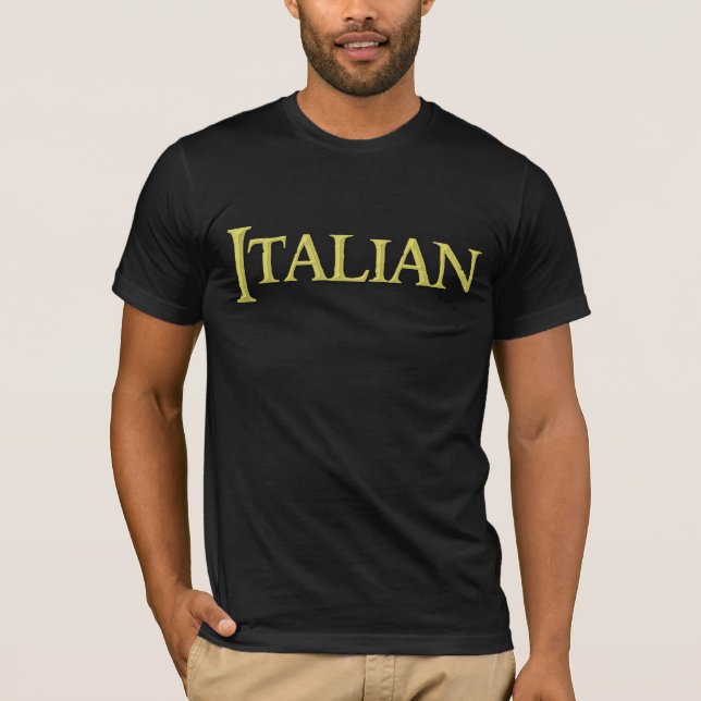 ¡Italiano, camisa a la venta! (Anverso)