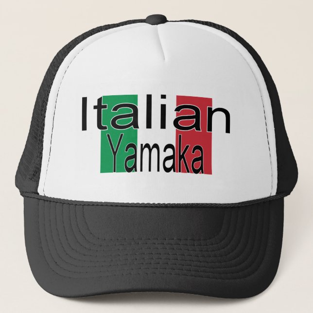 Italiano divertido Yamaka del gorra (Anverso)