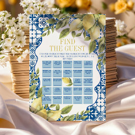 Italiano Encuentra la tarjeta de juego de cumpleañ