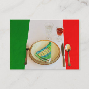 ITALIANO QUE COCINA TARJETAS DE VISITA