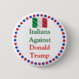 Italianos contra el botón Donald Trump