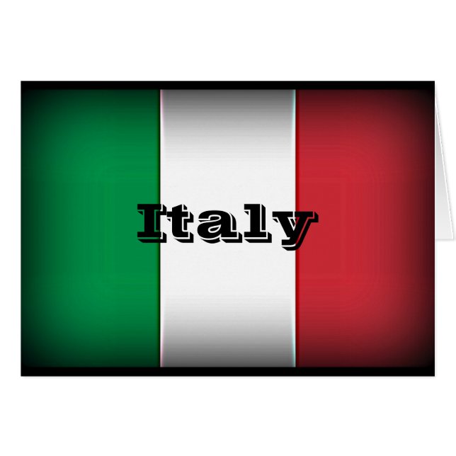 Italy Flag Dark Edge (Anverso (Horizontal))
