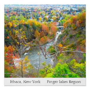 ITHACA NUEVA YORK FINGER LAKES REGIONAL poster
